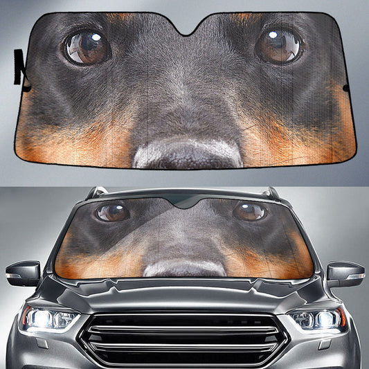 Jagdterrier Eyes Car Sun Shade 94