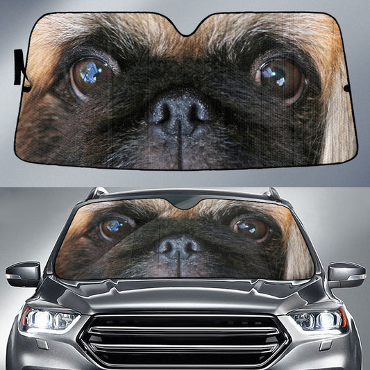 Pekingese Eyes Car Sun Shade 94