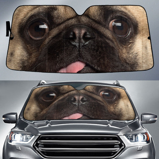 Pug Eyes Car Sun Shade 94