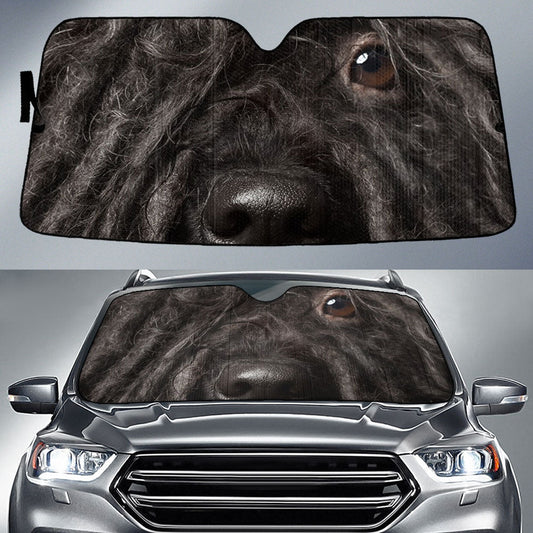 Puli dog Eyes Car Sun Shade 94