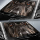 Flat Coated Retriever Eyes Car Sun Shade 94