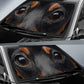 Pinscher Miniature Eyes Car Sun Shade 94