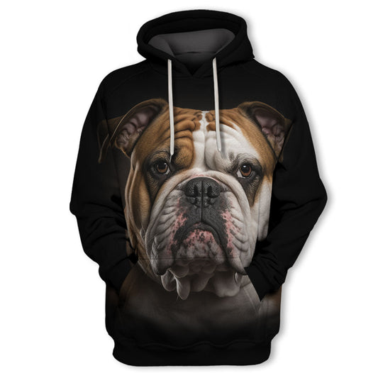 Bulldog - Unisex 3D Graphic Hoodie