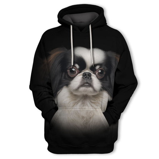 Japanese Chin - Unisex 3D Graphic Hoodie