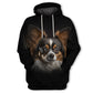 Papillon Dog - Unisex 3D Graphic Hoodie